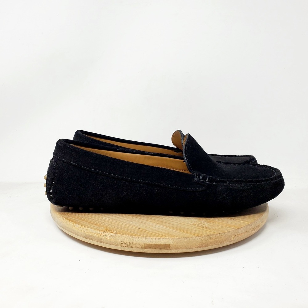 Oliver Cabell Loafer Women 38 Black Suede Slip On Driving Driver Minimalist Shoe - Picture 7 of 12